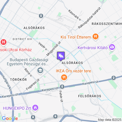 Amadeus Szálloda a térképen