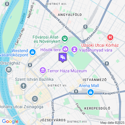 Hotel Benczúr a térképen